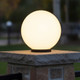 Marine Grade Pillar Light 250mm Black with Opal Sphere E27 Marine Grade Pillar Light 250mm Black with Opal Sphere E27